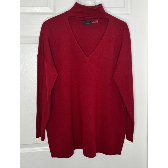 Alice + Olivia Cutout Pullover Top Long Sleeve Sz Small